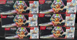 Pokemon TCG: Sam’s Club Prismatic Evolutions Surprise Box & Booster Bundle x6 - Image 1