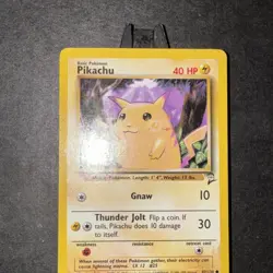 Pokemon TCG Base Set 2 Pikachu 87/130 MP/HP - Image 1