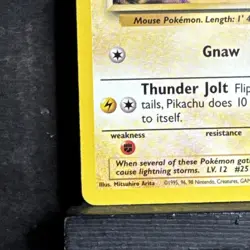 Pokemon TCG Base Set 2 Pikachu 87/130 MP/HP - Image 4