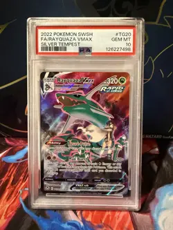Pokemon TCG Rayquaza VMAX TG20/30 Silver Tempest Trainer Gallery Holo PSA 10 - Image 1