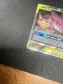 Pokemon Gengar & Mimikyu GX TAG TEAM Ultra Rare Full Art Holo Sm-Team Up 165/181 - Image 3