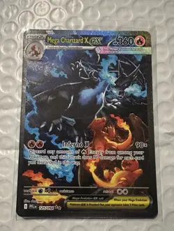 Mega Charizard X EX SIR 125/094 Phantasmal Flames English Pokemon TCG Pack Fresh - Image 2