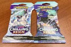 Two Pokemon TCG Sword & Shield Chilling Reign Sleeved Booster Packs - Image 1