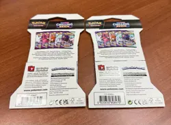 Two Pokemon TCG Sword & Shield Chilling Reign Sleeved Booster Packs - Image 2