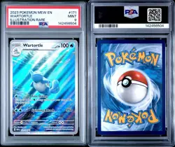 2023 POKEMON MEW EN-151 ILLUSTRATION RARE #171 WARTORTLE 171/165 MINT PSA 9 - Image 3