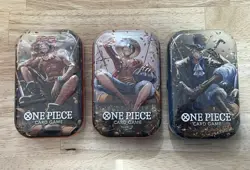 One Piece Card TCG Vol 2 Mini Tin - Set of 3 - (TS-O2, OP-13) Brand New / Sealed - Image 1
