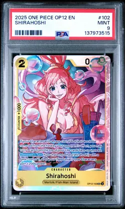 Shirahoshi 2025 One Piece Op12-Legacy Of The Master #102 PSA 9 - Image 1