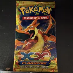 Pokemon XY Flashfire Booster Pack Charizard 10 Cards Trading Card Game - Image 1