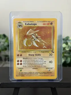 Pokemon TCG Kabutops Holo Rare Card 9/62 Fossil Unlimited 1999 - Image 1