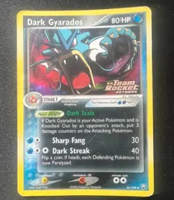 Pokemon Card-Dark Gyarados-Ex Rocket Returns-Holo-36/109-ENG-STAMPED-Very Played - Image 1