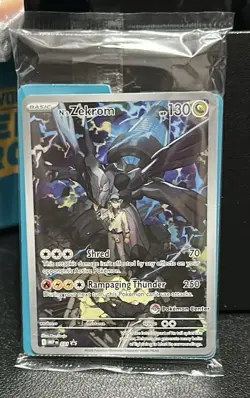 Pokemon Center N's Zekrom 031 Black Star Promo Card I PC STAMPED I Sealed - Image 1