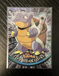 2000 Topps Pokemon TV Animation Series Blastoise #9 Foil Card LP Vintage - Image 1