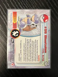 2000 Topps Pokemon TV Animation Series Blastoise #9 Foil Card LP Vintage - Image 2