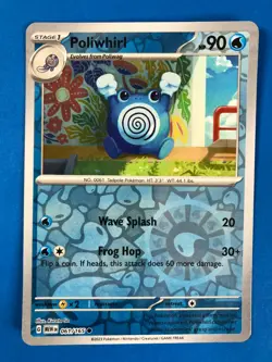 Poliwhirl Reverse Holo NM 061/165 Scarlet & Violet 151 Pokemon Card - Image 1