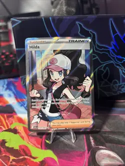 Pokemon TCG Hilda Full Art Ultra Rare White Flare Holo Card 164/086 - Image 1