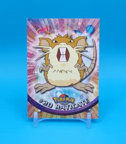 Pokemon Card - Raticate #20 - Topps Series 1 - Black Logo - Image 1