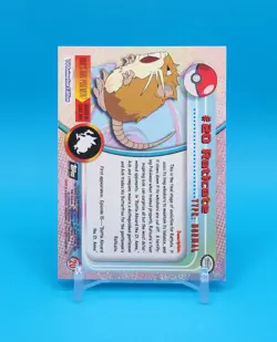 Pokemon Card - Raticate #20 - Topps Series 1 - Black Logo - Image 3