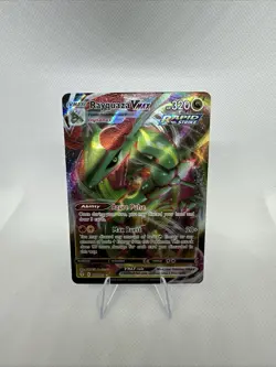 Pokemon TCG Rayquaza VMAX Evolving Skies Holo Ultra Rare Card 111/203 - Image 1