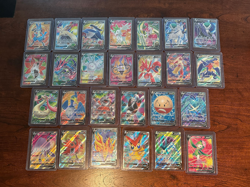 Pokemon TCG 50 Card Lot Full Art V Ultra Rare & Black Star Promo NM/M - Image 1