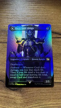 Cecil, Dark Knight (Borderless) FOIL - FINAL FANTASY (FIN) (380) - Image 1