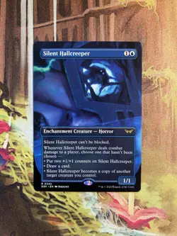 1x Silent Hallcreeper - Borderless - Duskmourn: House Of Horror - Near Mint, Eng - Image 1