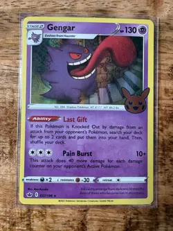 Gengar HOLO 057/198 Halloween Trick Or Trade 2021 Pokemon Trading Card TCG NM - Image 1