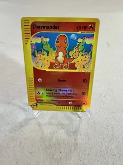 Pokemon Charmander Reverse Holo Expedition Base Set 50 HP Basic 098/165 English - Image 3