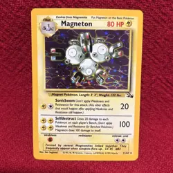 Pokemon TCG Magneton 11/62 Fossil Holo MP - Image 1