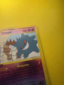 2003 Skyridge Gengar Reverse Holo Foil Rare 10/144 WOTC E-Reader Series Pokemon - Image 2