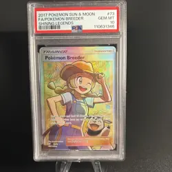 Pokemon Shining Legends Pokemon Breeder FA 73/73 PSA 10 - Image 3
