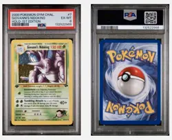 Pokemon TCG Giovanni's Nidoking Gym Challenge Holo Card 7/132 1st Edition Rare - Image 4