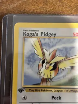 Pokemon TCG Koga's Pidgey 1st Edition Gym Challenge 80/132 50 HP Basic WOTC - Image 2