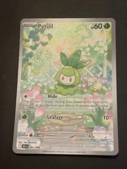 Pokemon Card TCG Petilil 091/086 Illustration Rare Sv: Black Bolt Holo Rare NM - Image 1