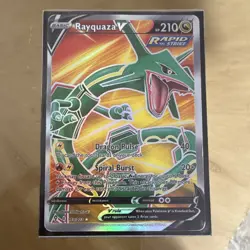 Pokemon Rayquaza V Full Art Rapid Strike Ultra Rare Holo 193/203 210 HP - Image 1