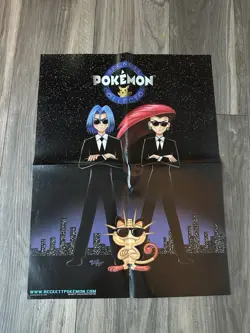 Pokemon Beckett Poster 22 X 22 Vintage WOTC MIB Aliens Team Rocket Jesse Jams - Image 1