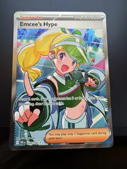 Emcee's Hype 220/182 Sv10: Destined Rivals Holo Pokemon - Image 1