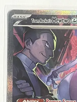Pokemon TCG Team Rocket's Mewtwo EX 231/182 Destined Rivals SIR - Image 3