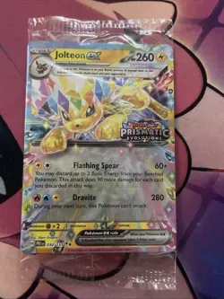 Pokemon TCG Prismatic Evolutions Jolteon EX 030/131 STAMPED Promo Sealed - Image 1