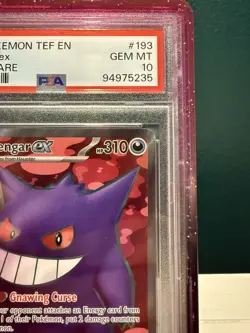 2024 POKEMON TEF EN-TEMPORAL FORCES ULTRA RARE #193 GENGAR EX PSA 10 - Image 2