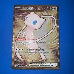 Pokemon Mew EX TCG 205/165Sv: Scarlet & Violet 151 Holo Hyper Rare METAL CARD - Image 1