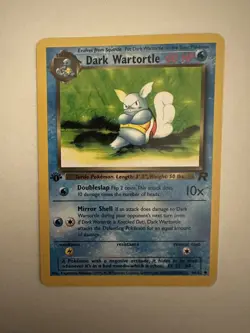 Pokemon TCG Dark Wartortle Team Rocket 46/82 Regular LP+/NM 1999 WOTC - Image 1