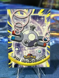 Topps 2000 Pokemon TV Animation Edition Series 2 Magnemite #81 Non holo Blue L - Image 1