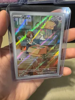 Pokemon Ralts 211/198 SV01 Illustration Rare Full Art Holo 70 HP Basic Psyshot - Image 1