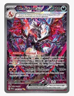 POKEMON PAF #234/091 CHARIZARD EX TERA FOIL ULTRA RARE 330HP ENGLISH TCG - Image 1