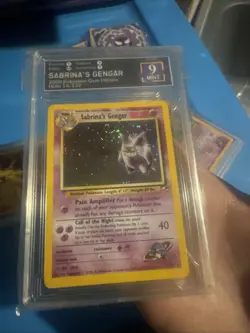 2000 POKEMON GYM HEROES SABRINA'S GENGAR HOLO #14 PSA 7 - Image 1