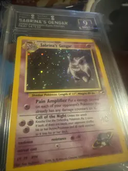 2000 POKEMON GYM HEROES SABRINA'S GENGAR HOLO #14 PSA 7 - Image 3