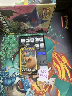 Pokemon TCG Sun & Moon Team Up Mini Booster Pack Snorlax & Eevee Sealed 7.70G - Image 1