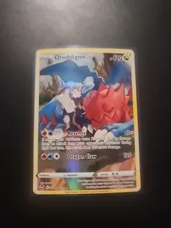 Pokemon TCG Druddigon TG09/TG30 Silver Tempest Full Art Holo Ultra Rare 120 HP - Image 1