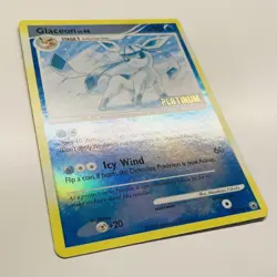 Glaceon 20/100 Majestic Dawn Platinum Reverse Holo Stamp 2008 Pokemon Near Mint+ - Image 3