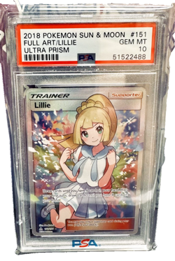 Full-Art Lillie Pokemon 2018 Sun & Moon Ultra Prism English 151/156 PSA 10 - Image 1
